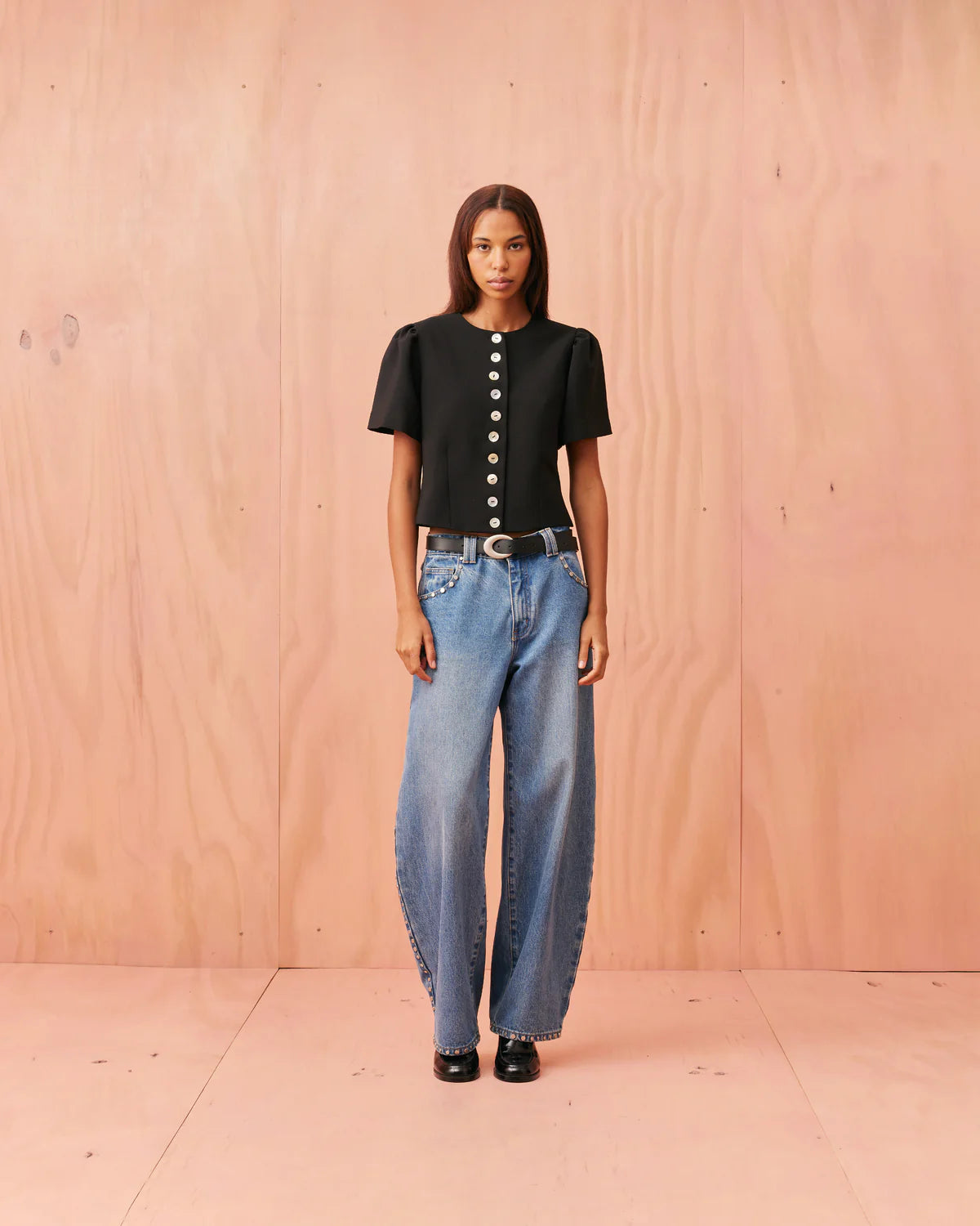 RUBY Carolyn Short Sleeve Blazer | Black
