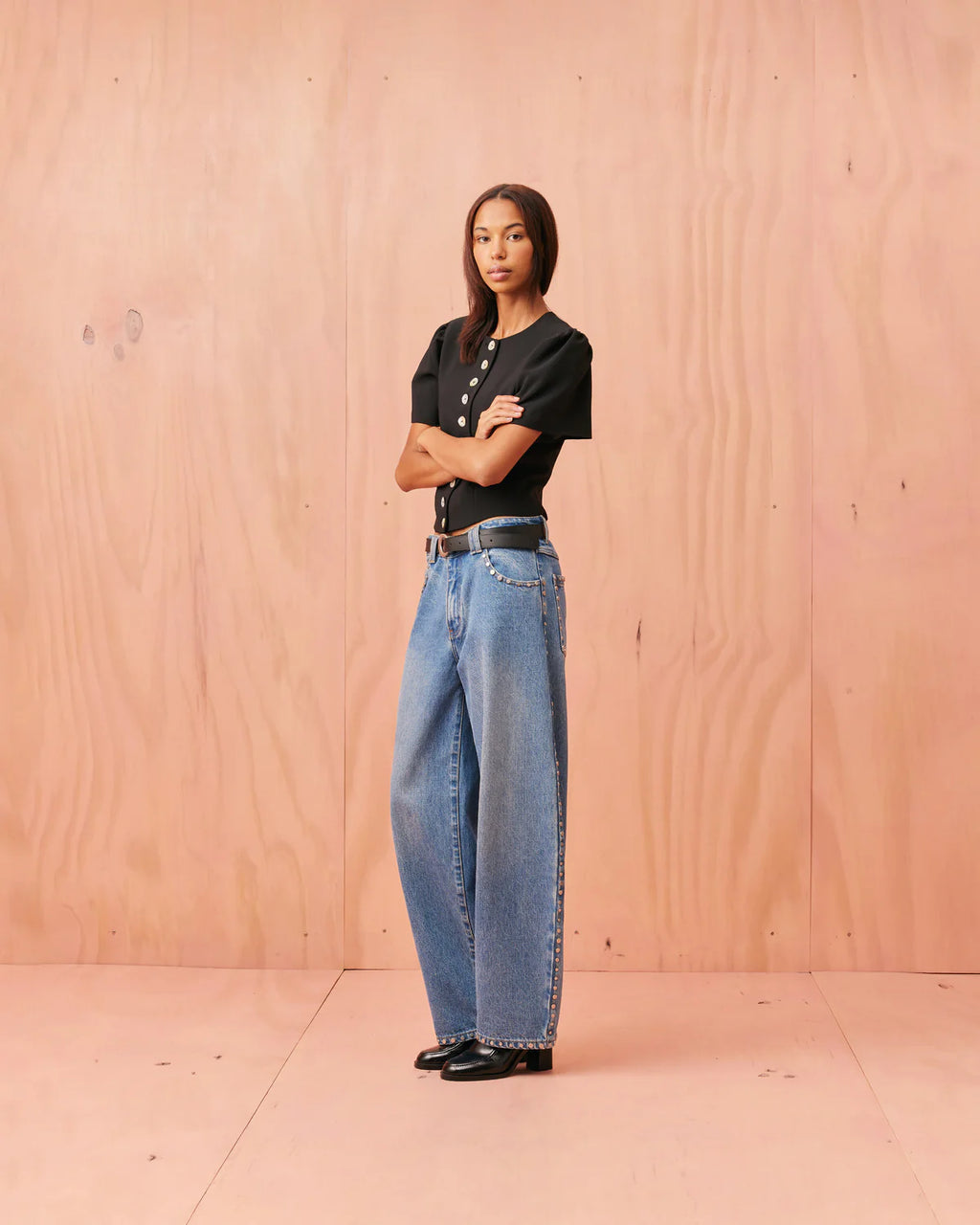 RUBY Carolyn Short Sleeve Blazer | Black