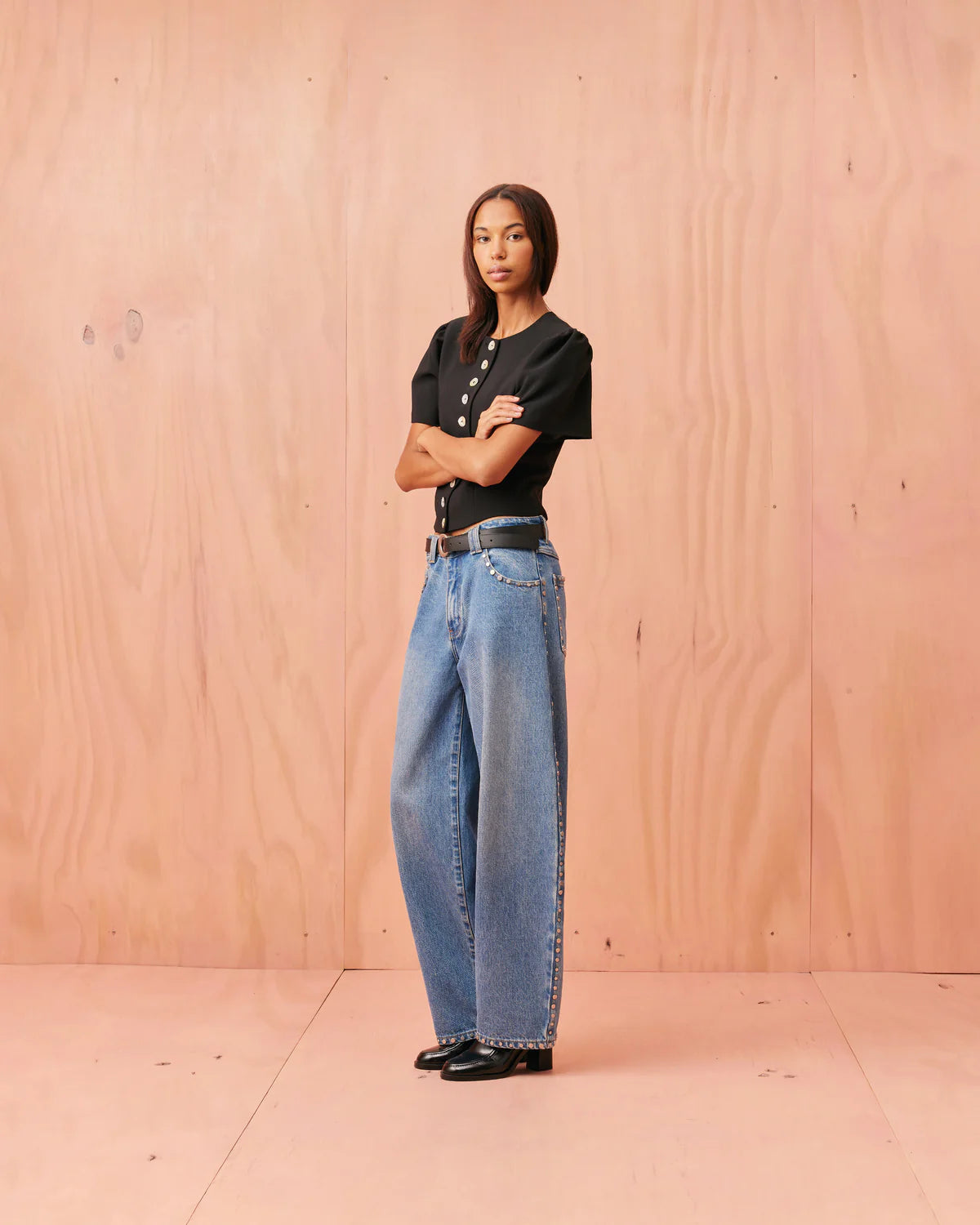 RUBY Carolyn Short Sleeve Blazer | Black