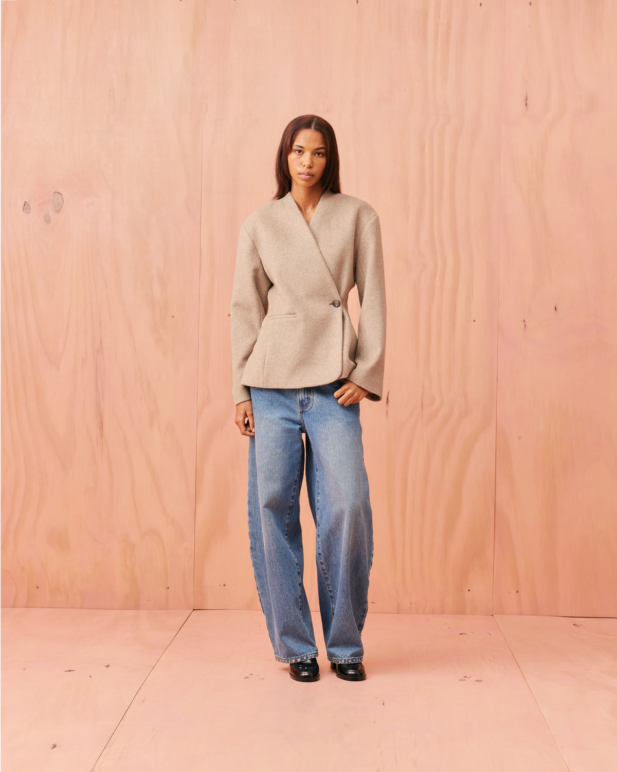 RUBY Coco Wool Blazer | Oat