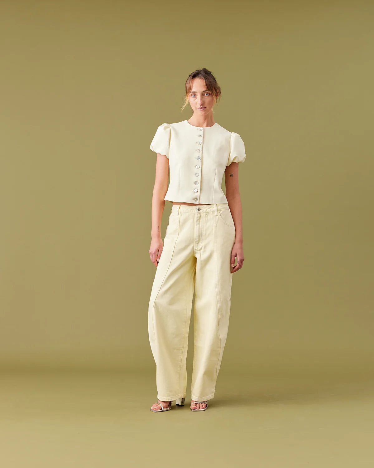 RUBY Carolyn Puff Sleeve Blazer | Butter