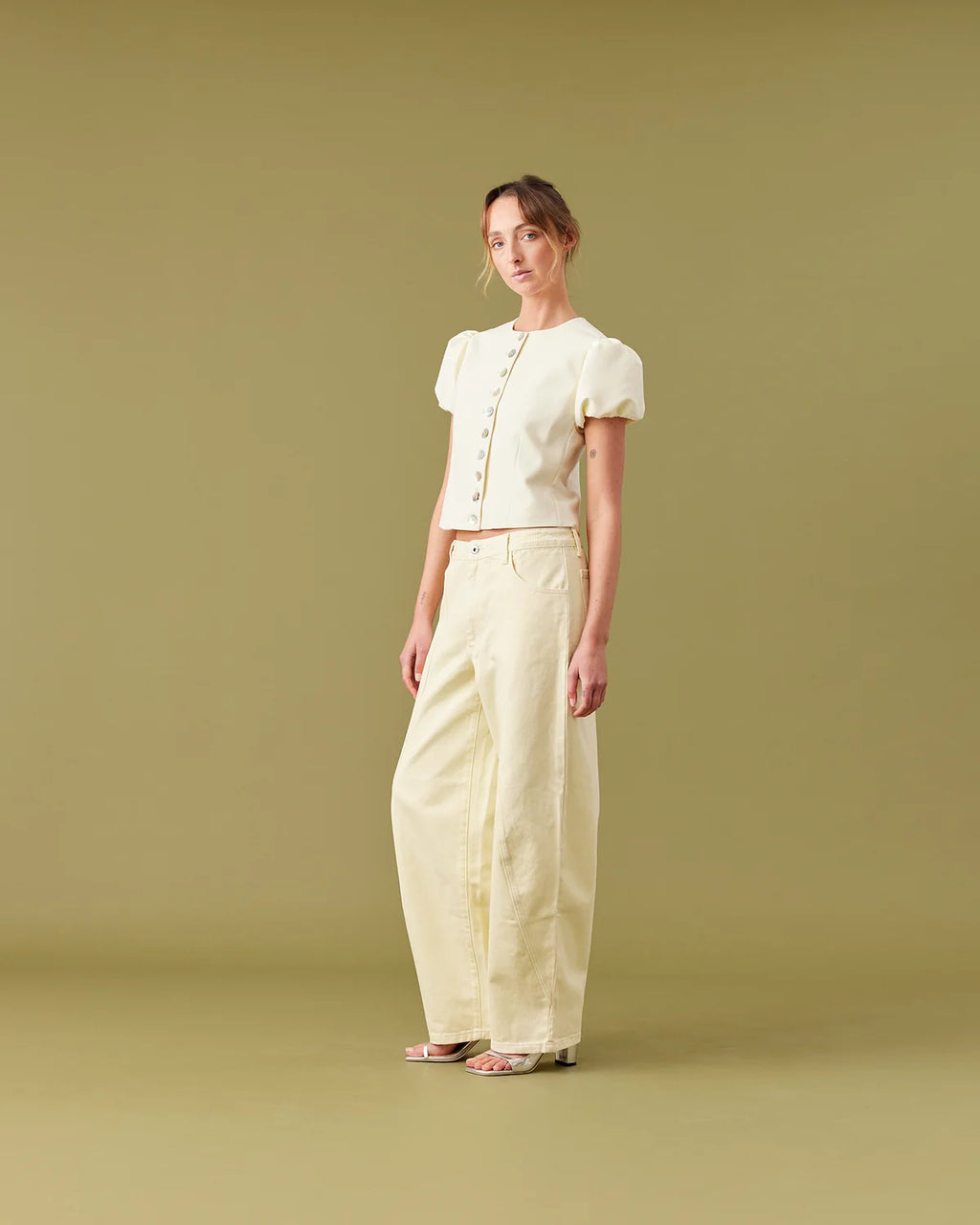 RUBY Carolyn Puff Sleeve Blazer | Butter
