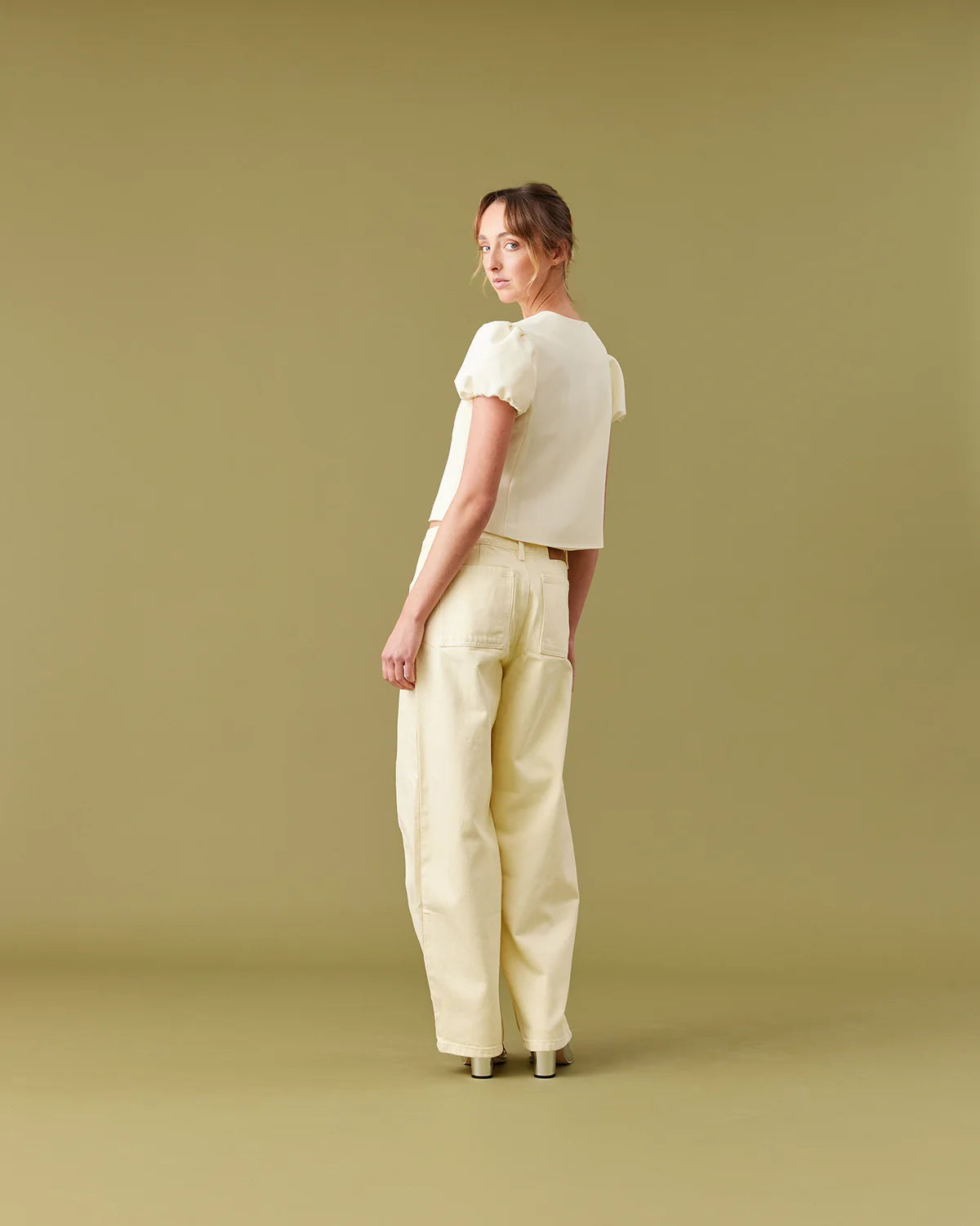 RUBY Carolyn Puff Sleeve Blazer | Butter