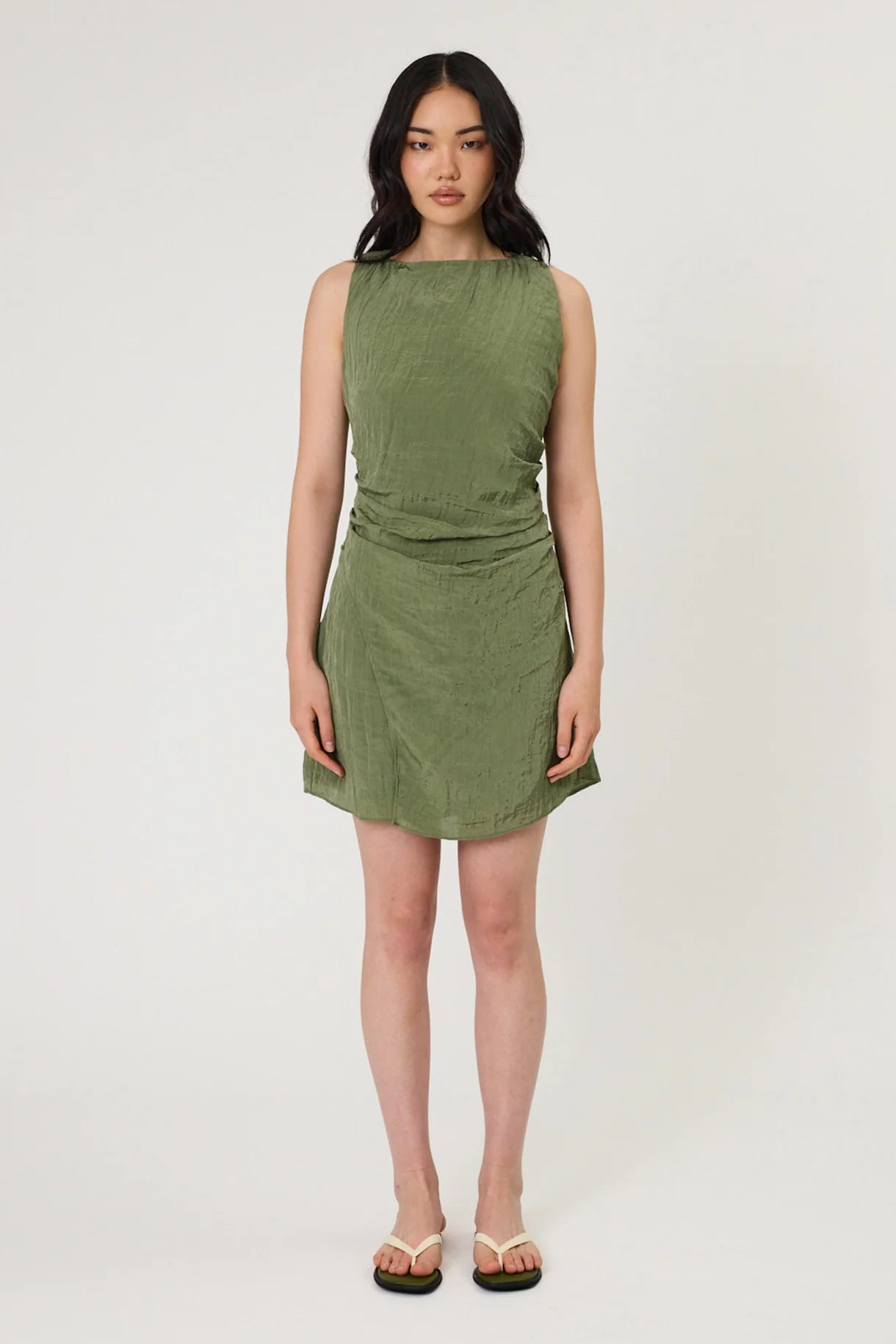 REMAIN Rylan Mini Dress | Seaweed