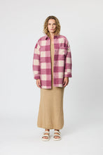 Load image into Gallery viewer, Greta Jacket - Plum Check
