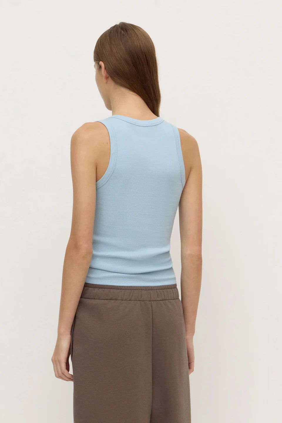 ASSEMBLY LABEL Robyn Scoop Neck Tank | Powder Blue