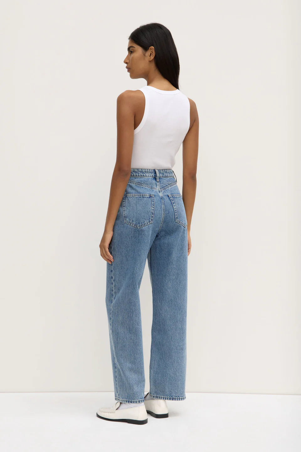 ASSEMBLY LABEL Robyn Scoop Neck Tank | White