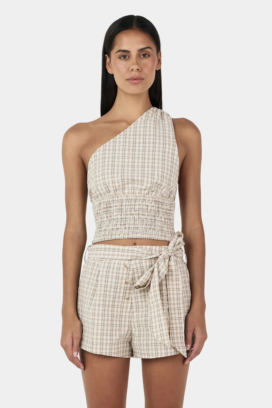 OWNLEY Sammy Asym Top | Beige Tart