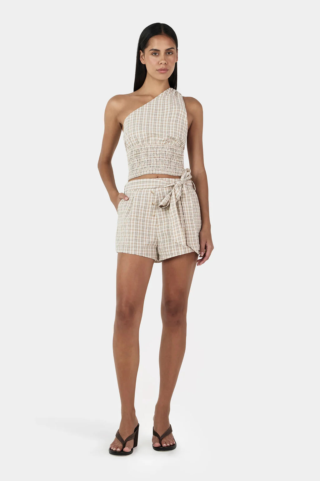 OWNLEY Sammy Asym Top | Beige Tart