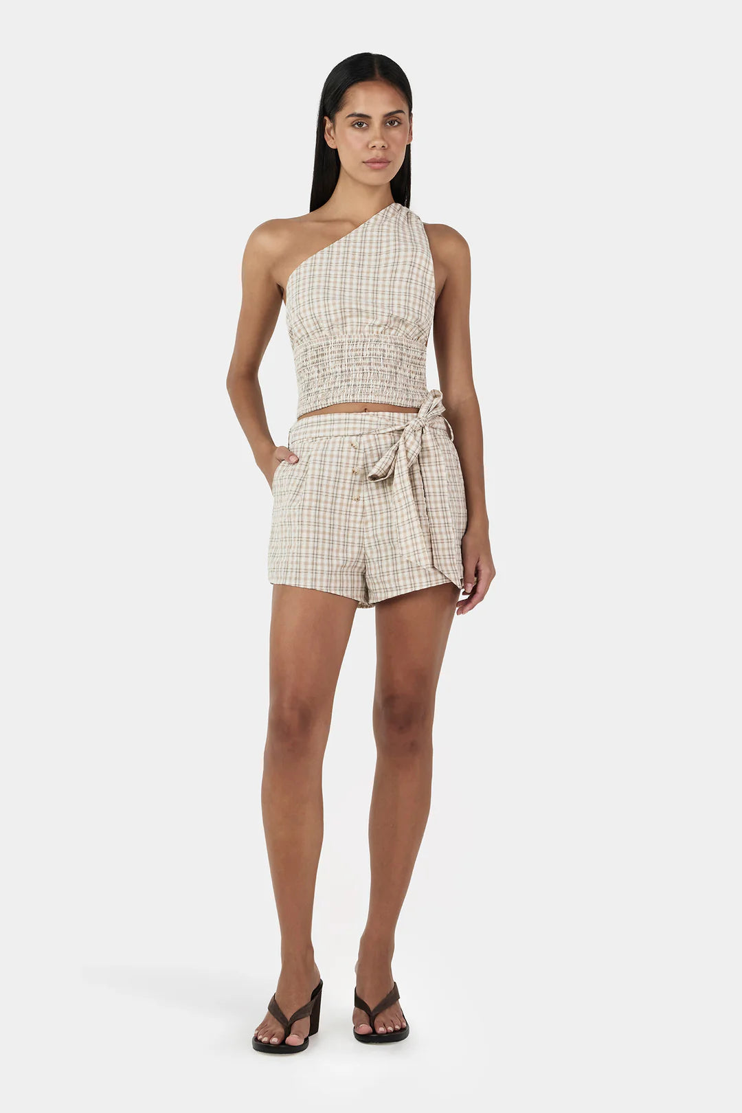 OWNLEY Sammy Asym Top | Beige Tart