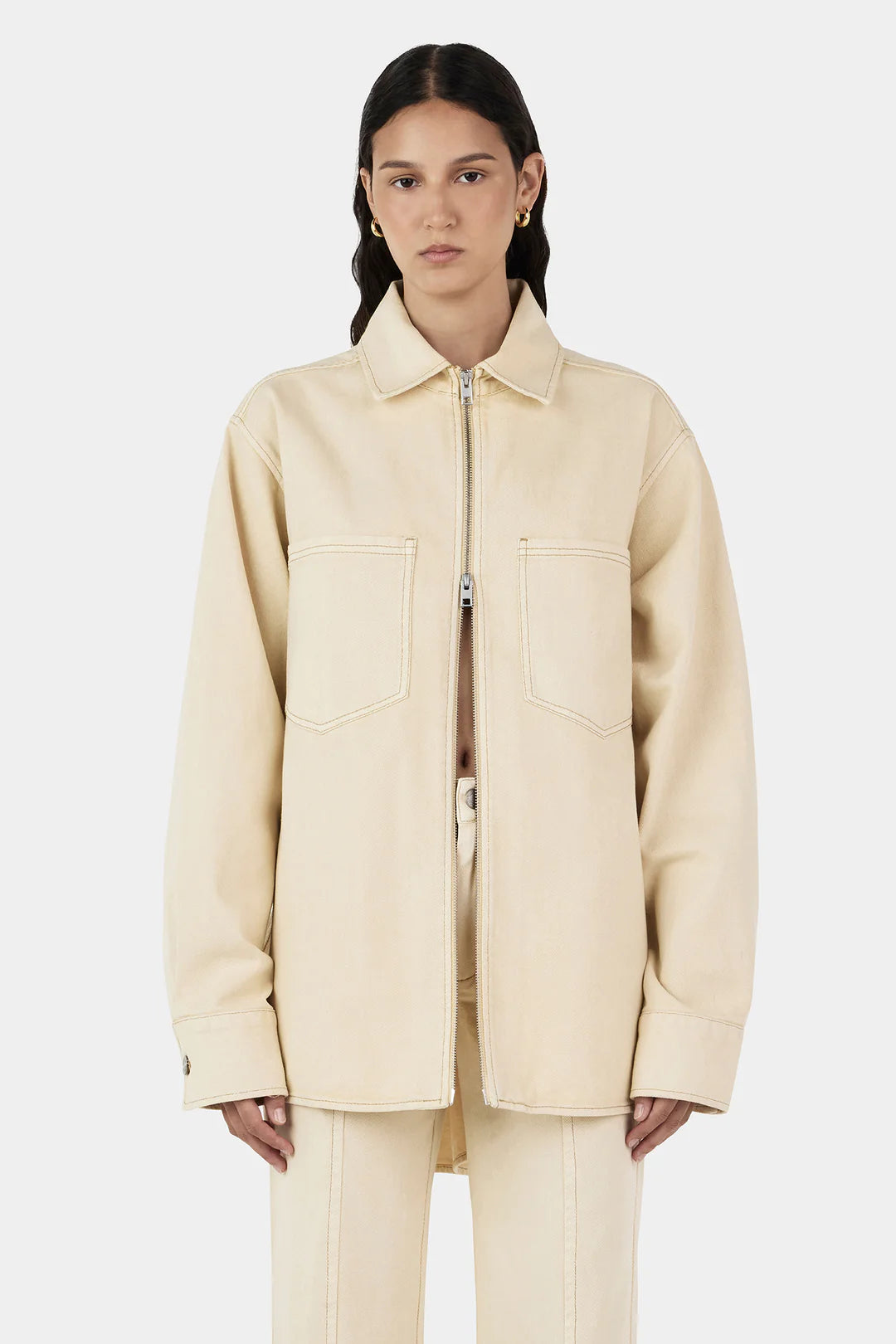 HANSEN Sana Denim Shirt | Shortbread