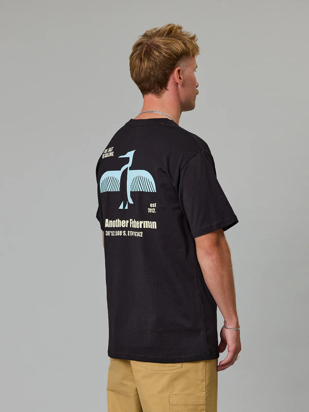 JUST ANOTHER FISHERMAN Shag Sea Tee | Black
