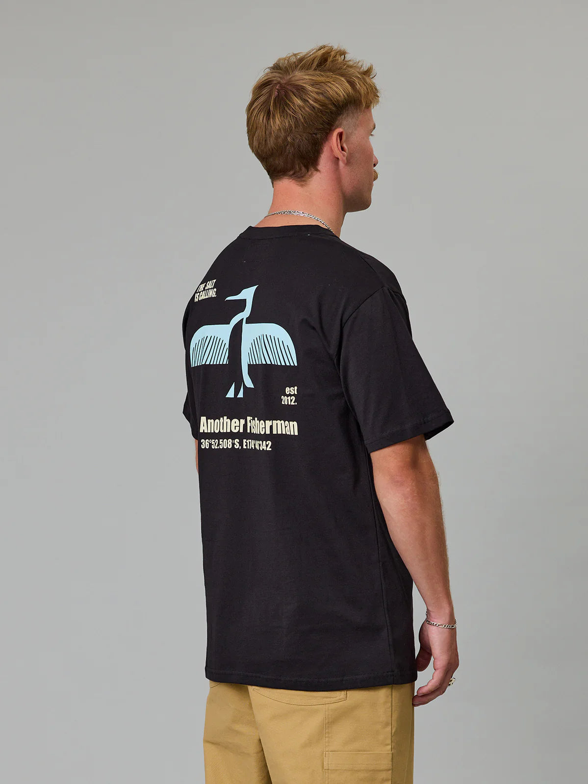 JUST ANOTHER FISHERMAN Shag Sea Tee | Black