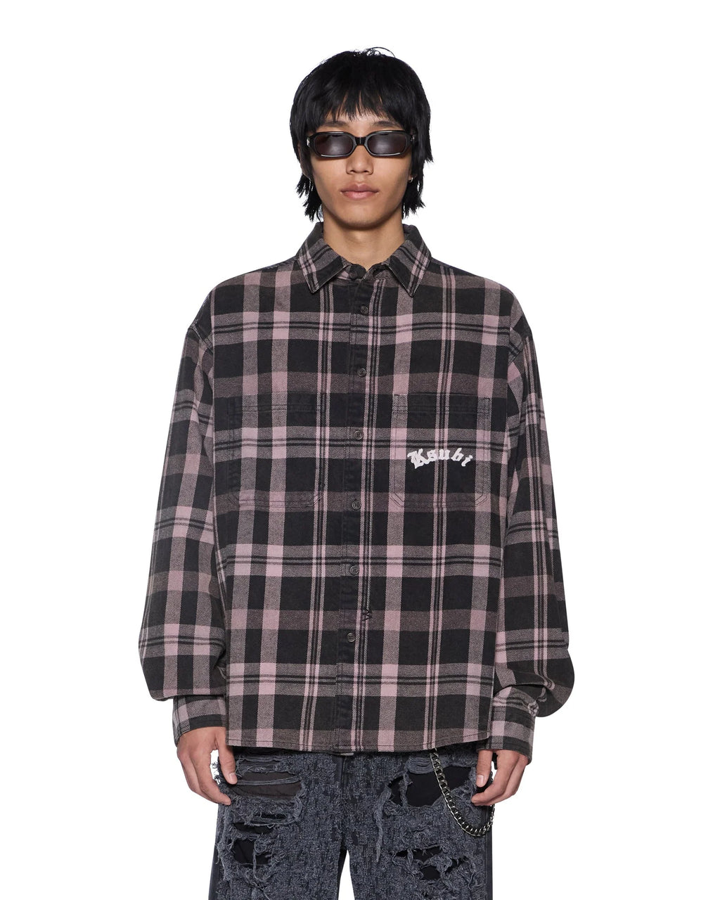 KSUBI Mens Vulture Flannel | Plum