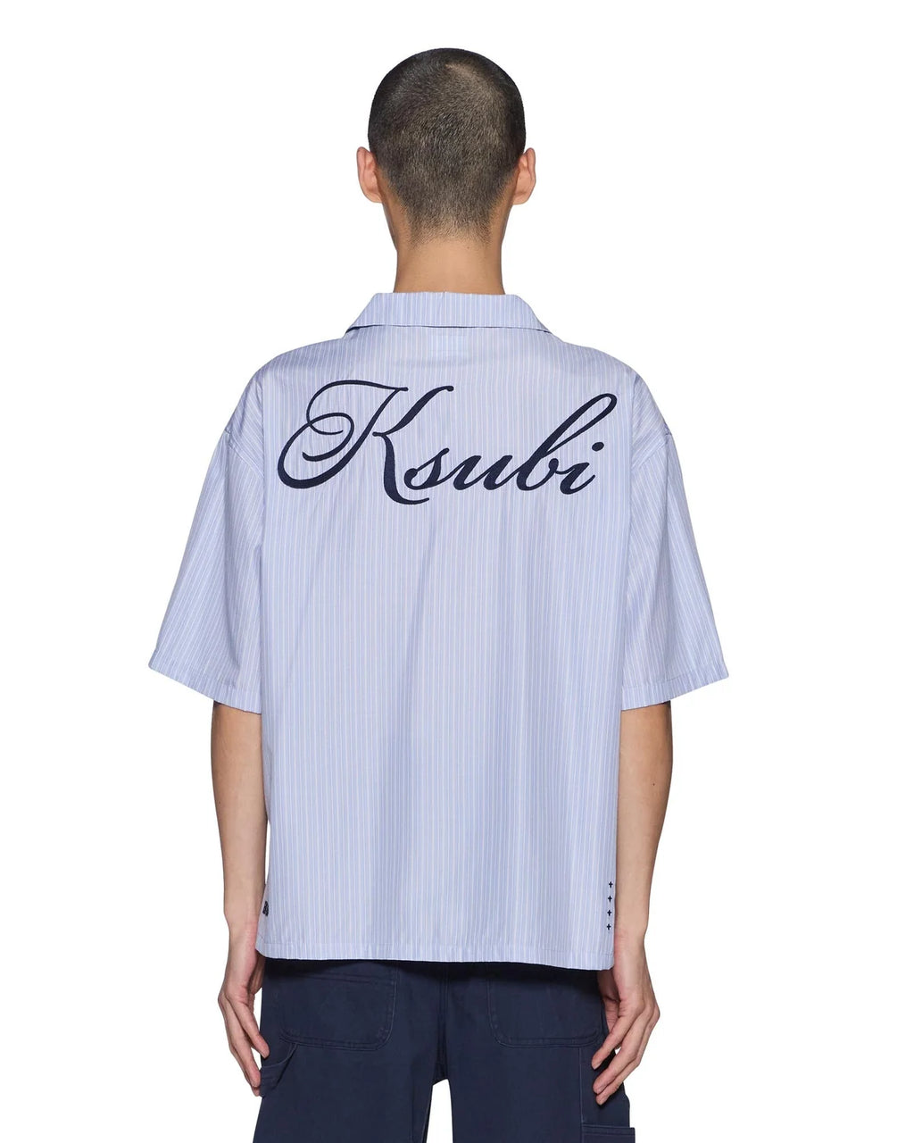 KSUBI Club Diner SS Shirt | Ivory-Sky Stripe