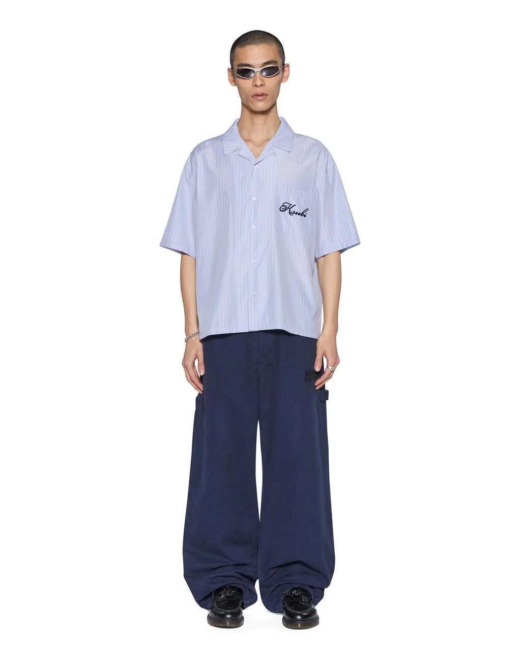 KSUBI Club Diner SS Shirt | Ivory-Sky Stripe