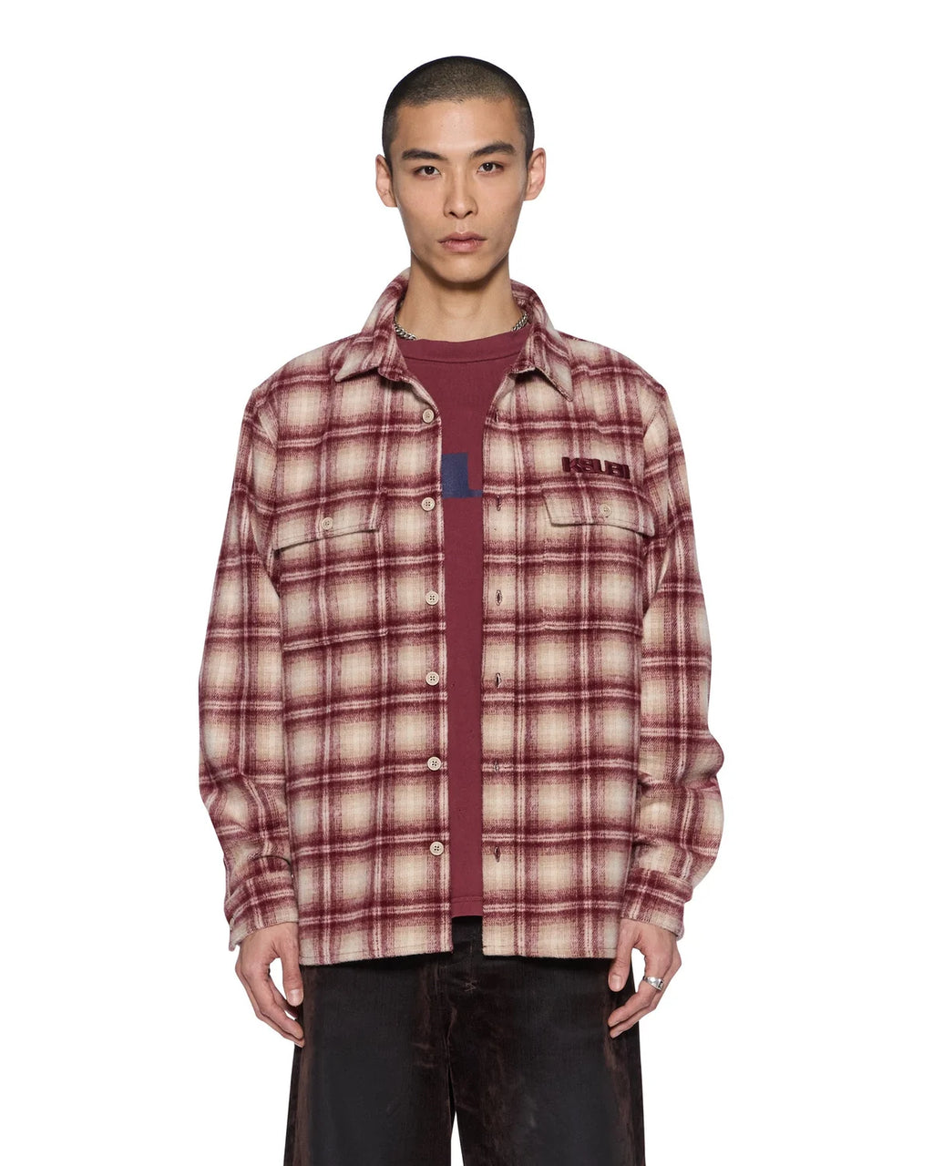 KSUBI Royal Rosebowl LS Shirt | Burnt Berry