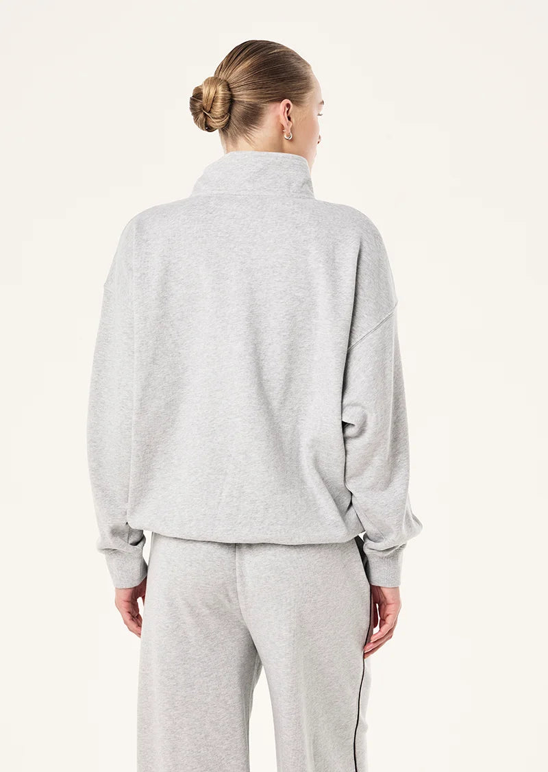 P.E NATION Snap quarter zip | Mid Grey Marle
