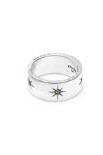 Load image into Gallery viewer, Band of Lucky Stars Ring - Silver
