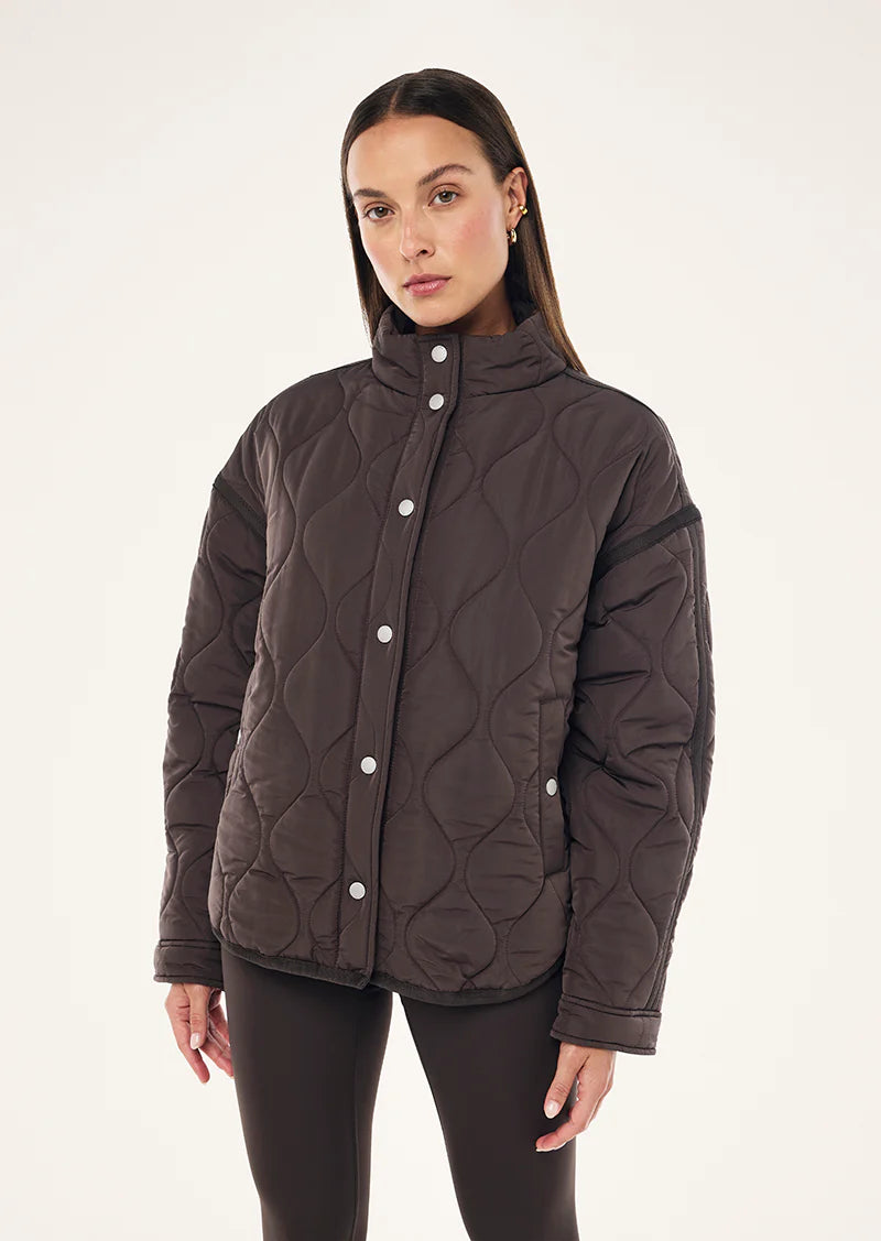 P.E NATION Surge Quilt Jacket | Coffee