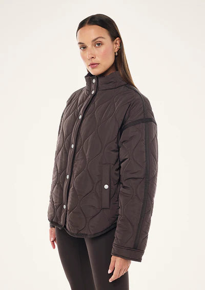P.E NATION Surge Quilt Jacket | Coffee
