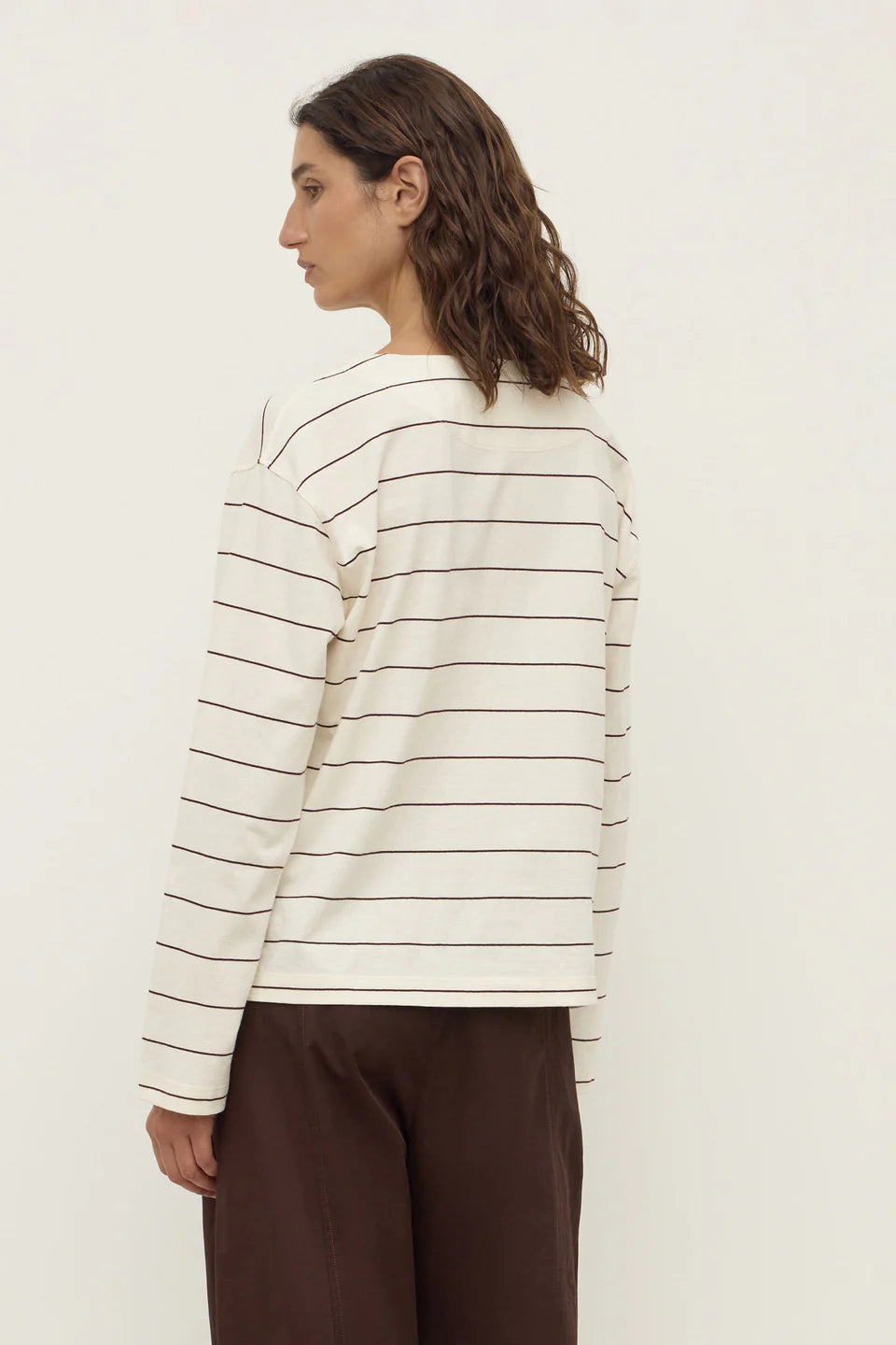 ASSEMBLY LABEL Scout Long Sleeve Tee | Cream/Mulberry