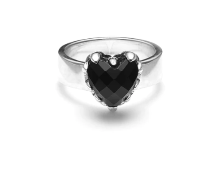 Love Claw Ring - Onyx/Sterling Silver