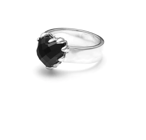 Love Claw Ring - Onyx/Sterling Silver