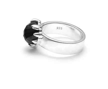 Love Claw Ring - Onyx/Sterling Silver