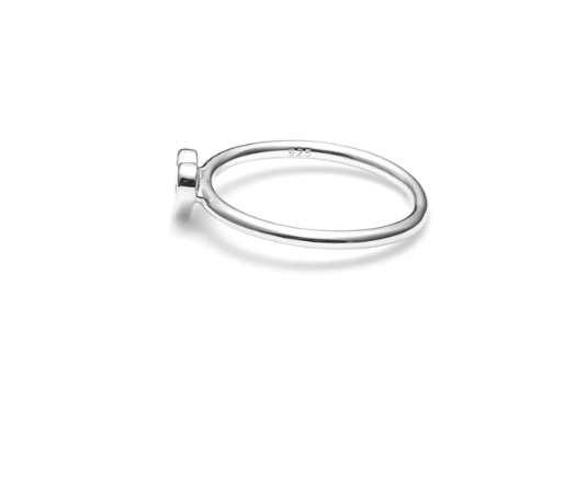 Baby Stolen Heart Ring - Silver