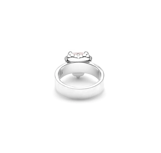 Love Claw Ring - Rose Quartz