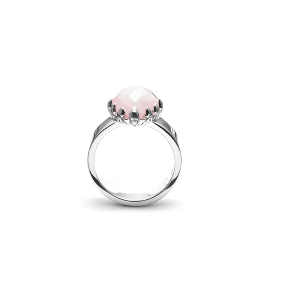 Love Claw Ring - Rose Quartz