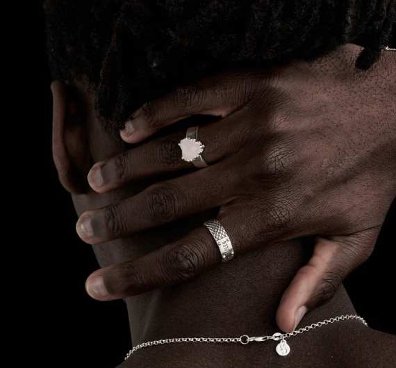 Love Claw Ring - Rose Quartz
