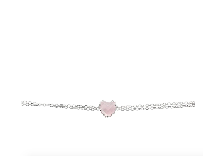 STOLEN GIRLFRIENDS CLUB Love Claw Bracelet - Rose Quartz