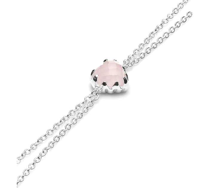 STOLEN GIRLFRIENDS CLUB Love Claw Bracelet - Rose Quartz