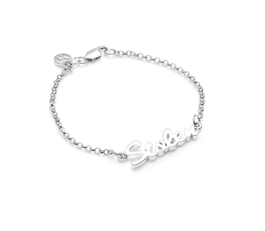 Stolen Script Bracelet - Silver