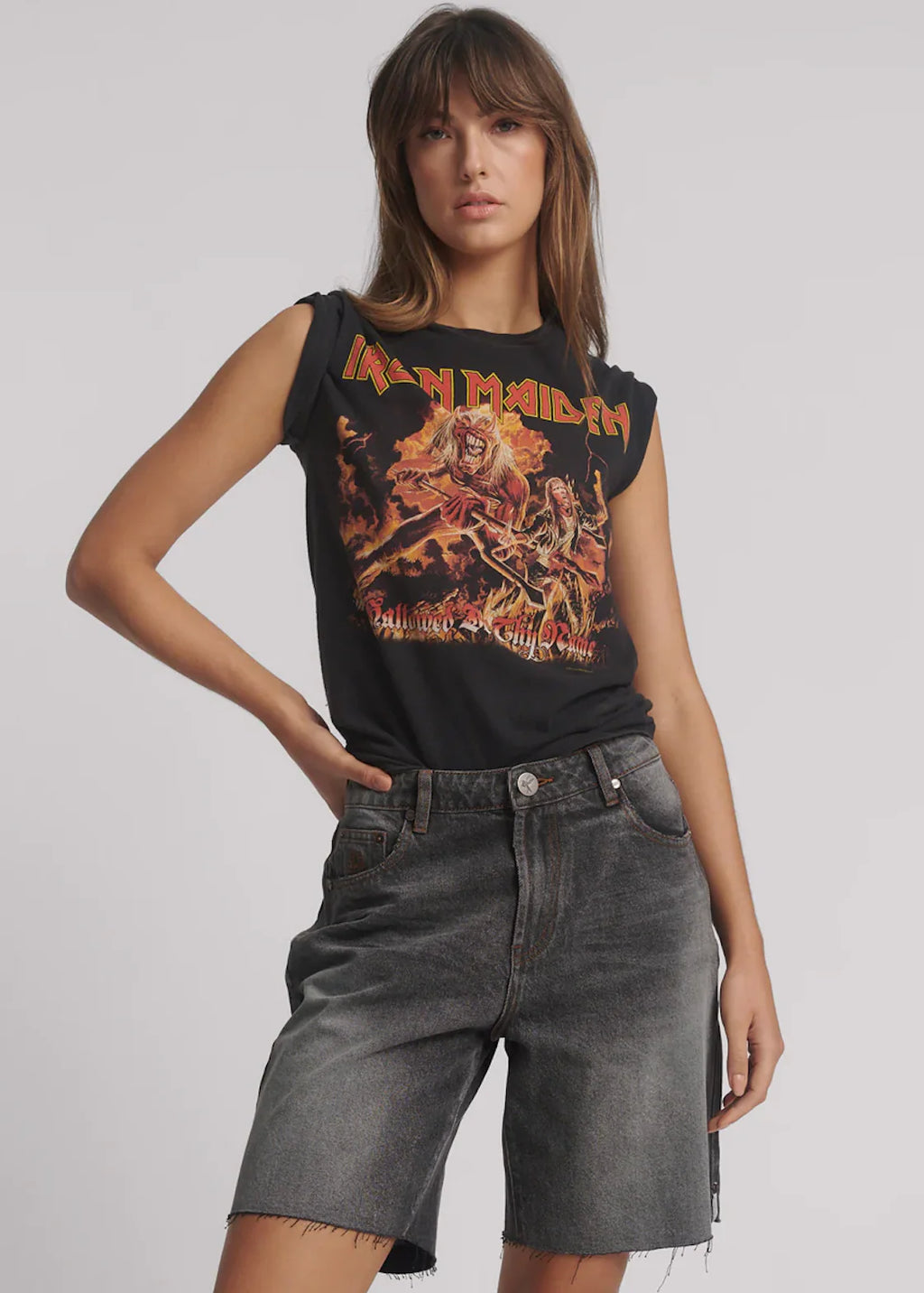 ONE TEASPOON Jacksons Mid Waist Shorts | Worn Black