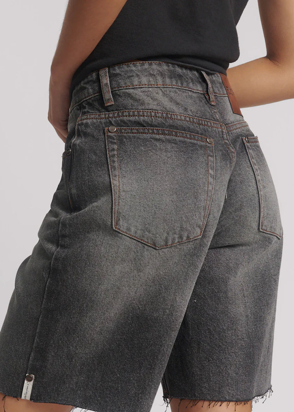 ONE TEASPOON Jacksons Mid Waist Shorts | Worn Black