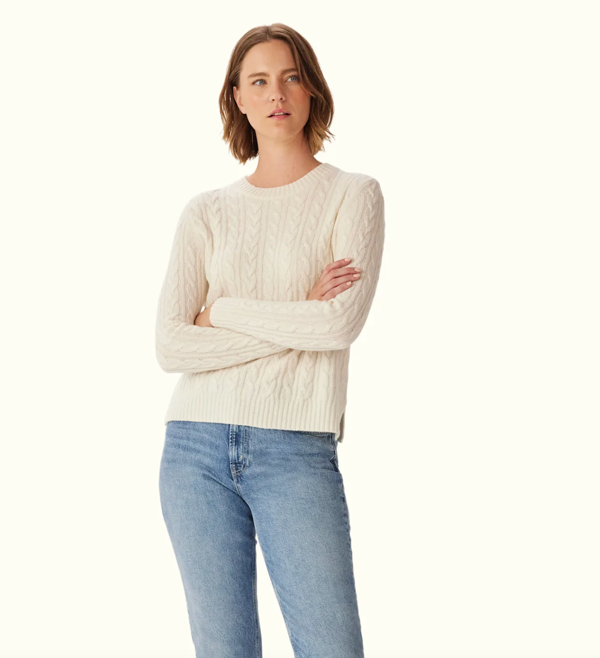 R.M WILLIAMS Seaforth Cable Knit | Off White