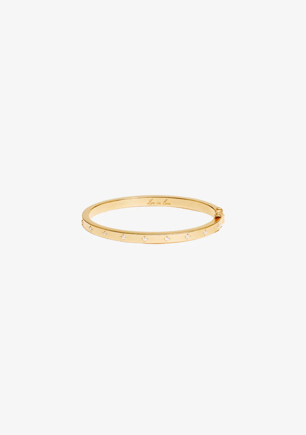 BY CHARLOTTE Live In Love Bangle | Gold