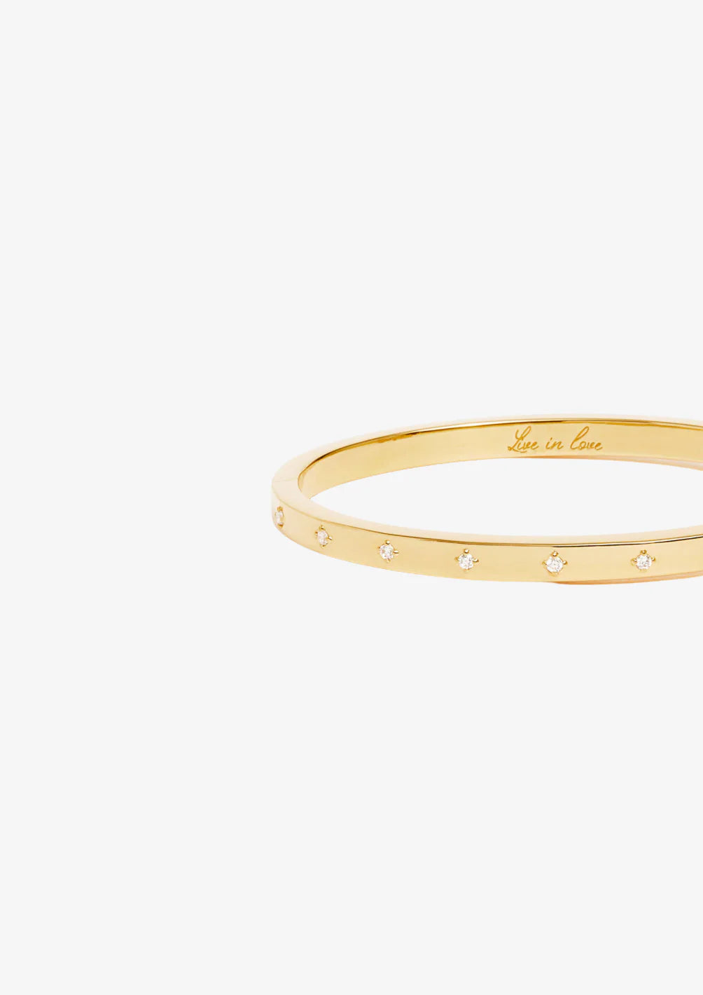 BY CHARLOTTE Live In Love Bangle | Gold