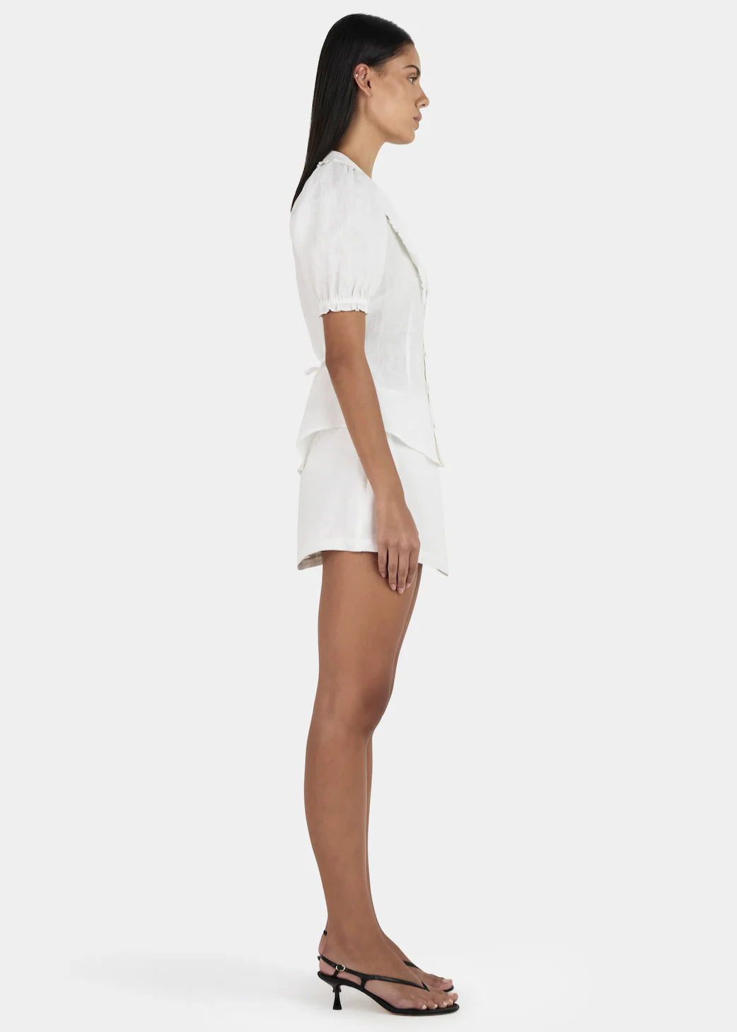 OWNLEY Izzy Linen Shirt | Ivory
