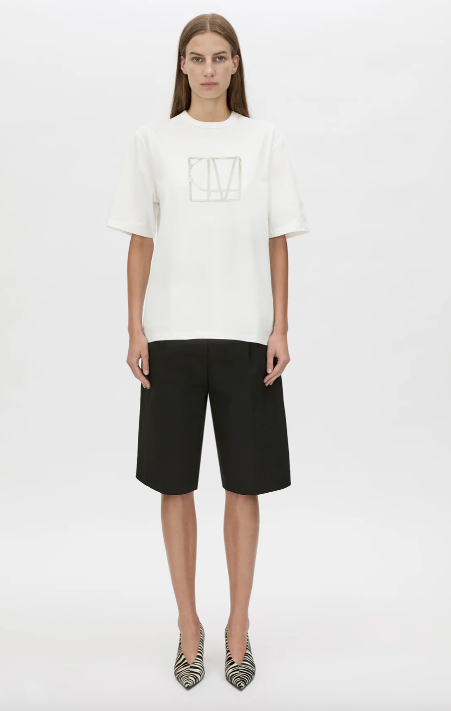 CAMILLA Patina Monogram Tee | White