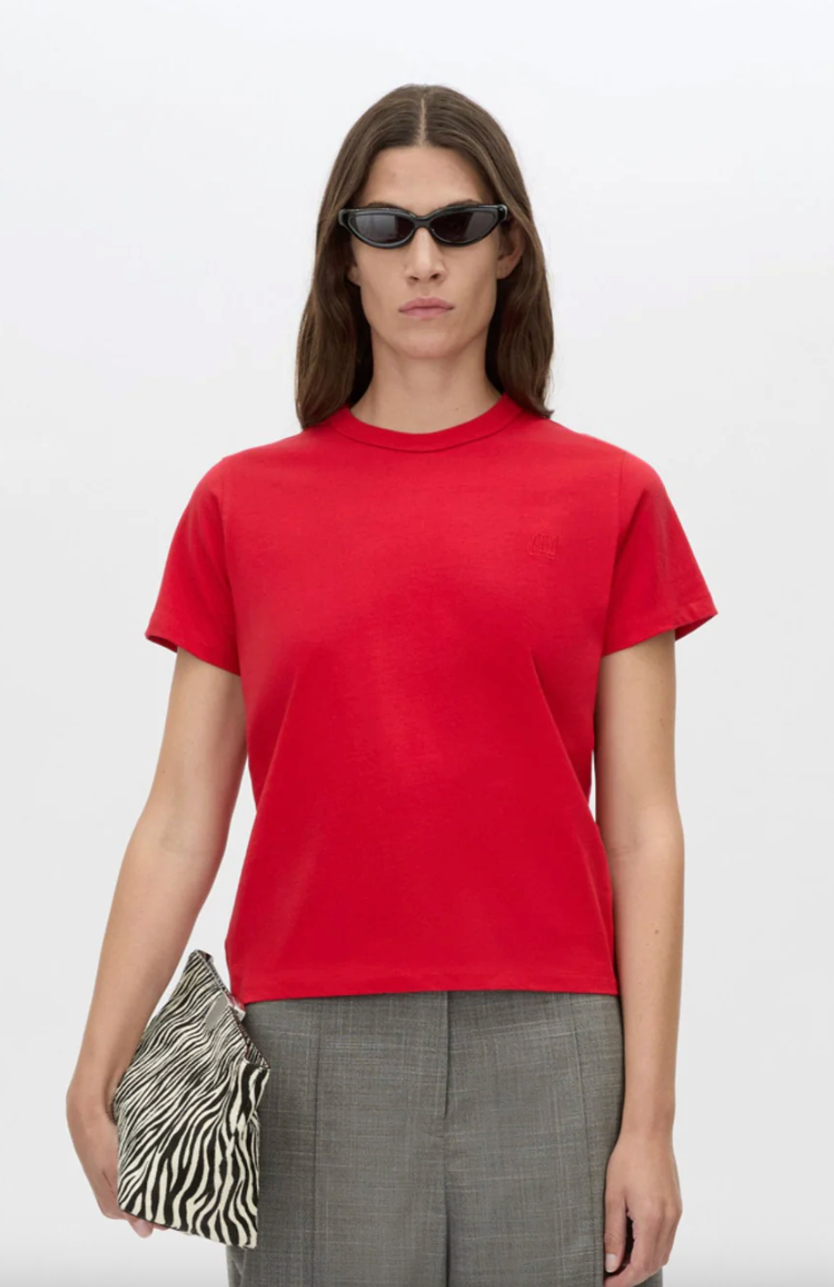 CAMILLA Rosa Monogram Neat Fit Tee | Poppy Red