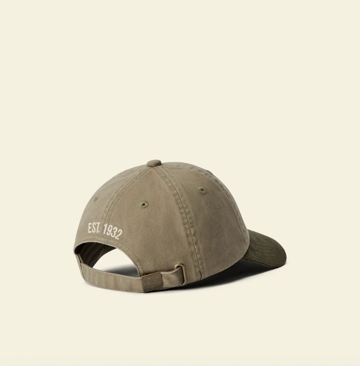 R.M. WILLIAMS Branded Twill Cord Cap | Khaki