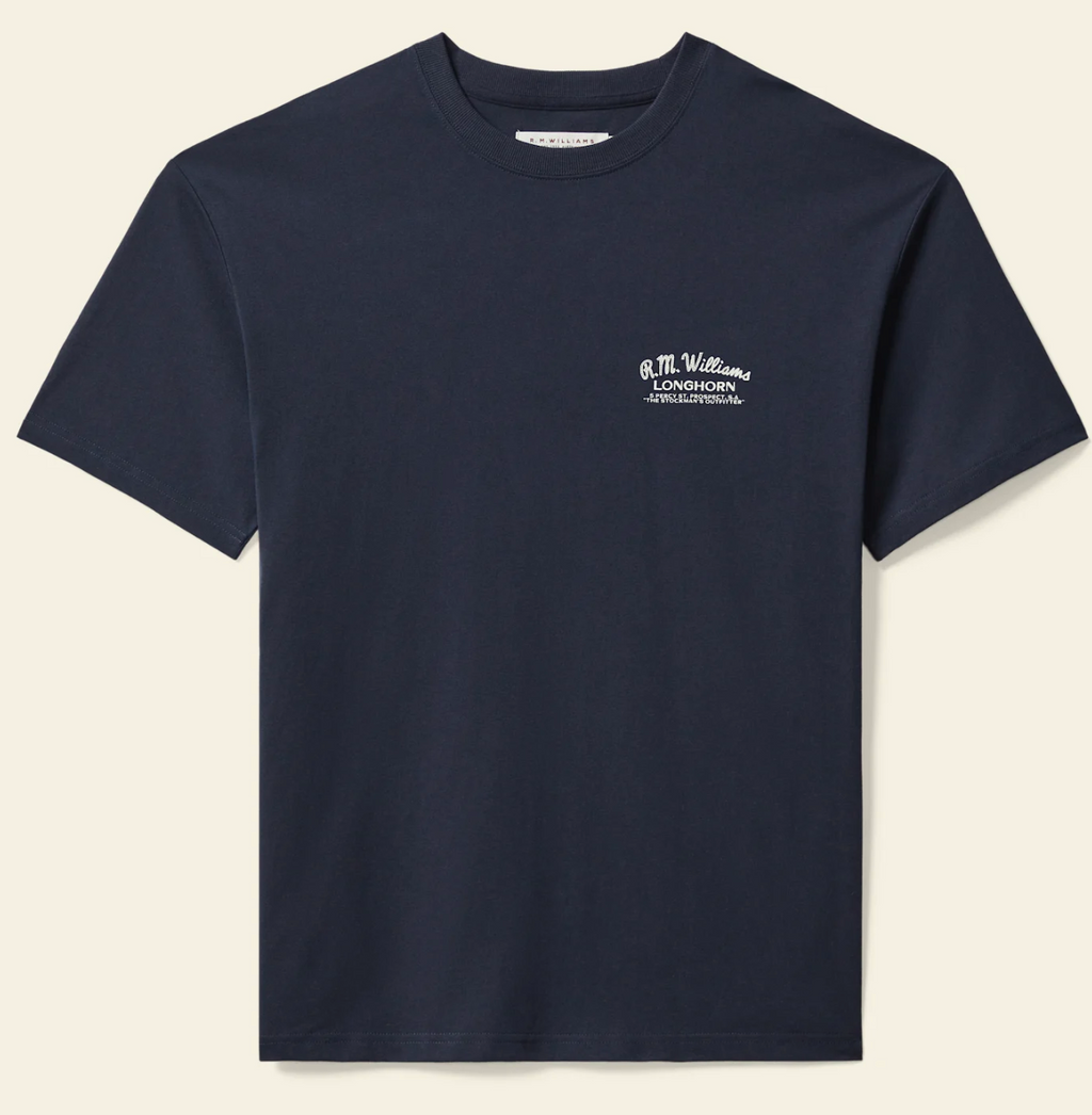R.M. WILLIAMS Longhorn Tee | Navy