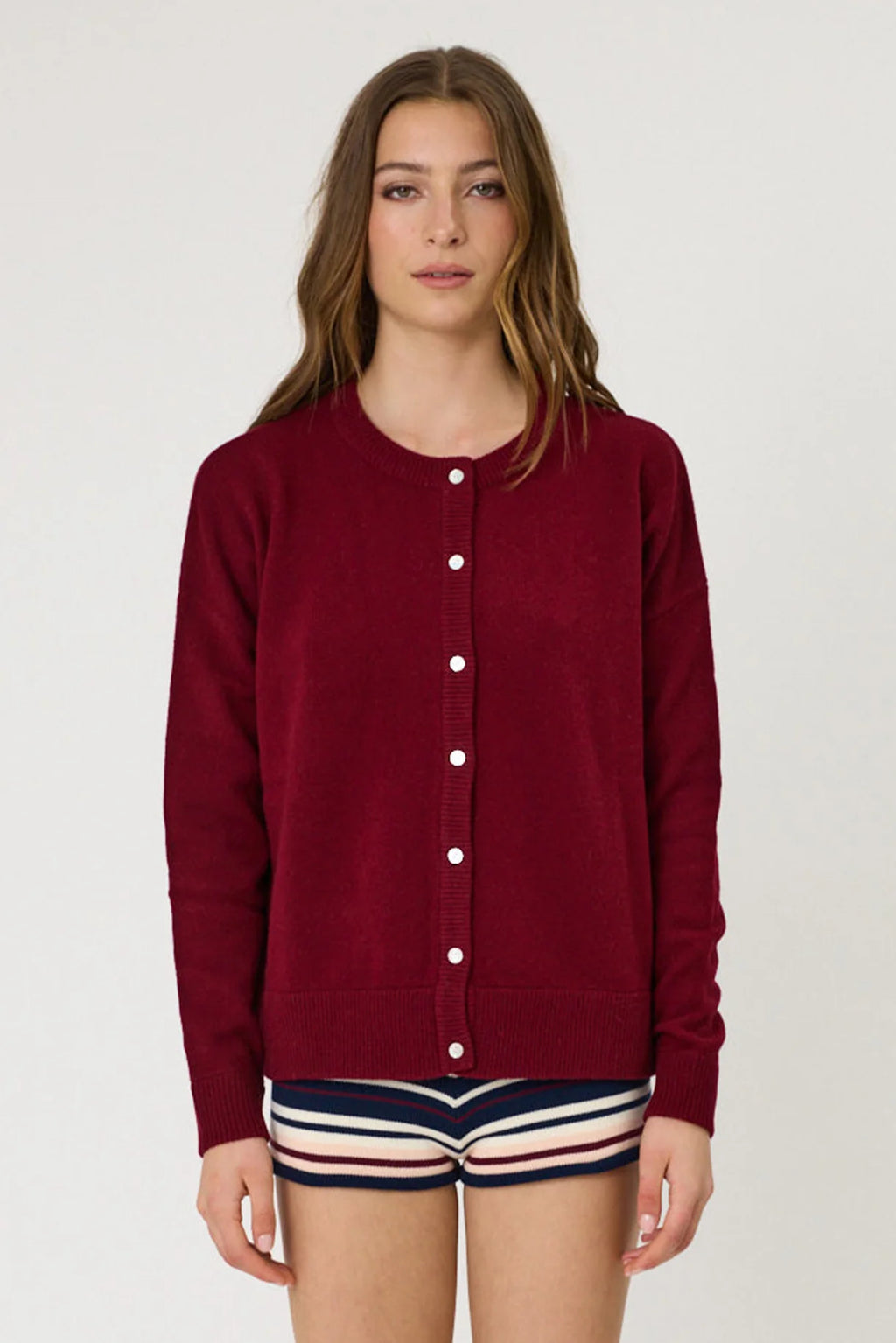 REMAIN Tali Cardigan | Pomegranate