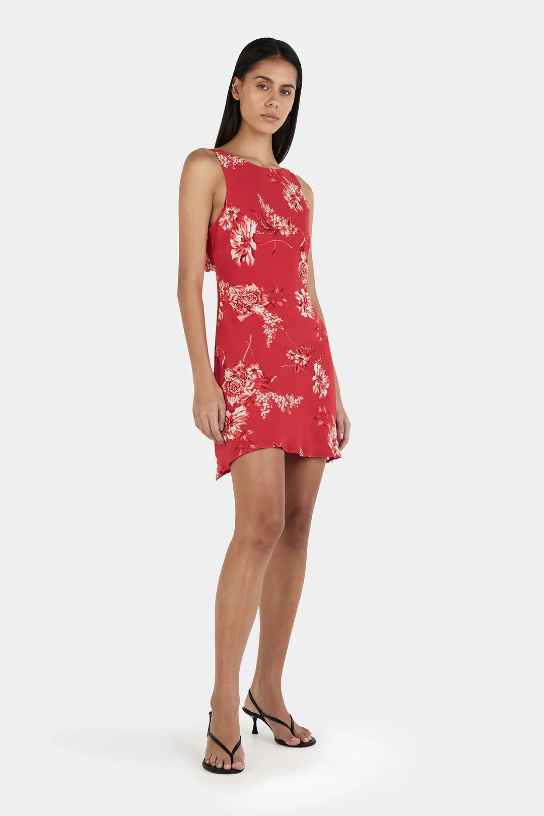 OWNLEY Tori Mini Dress | Fire Bloom