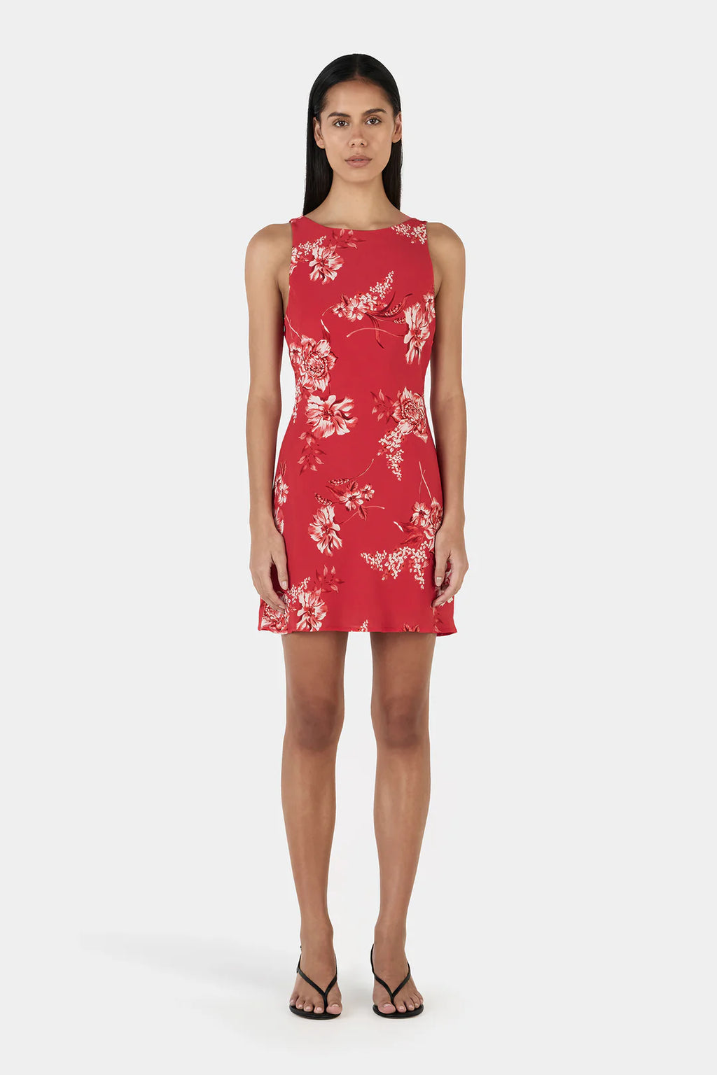 OWNLEY Tori Mini Dress | Fire Bloom
