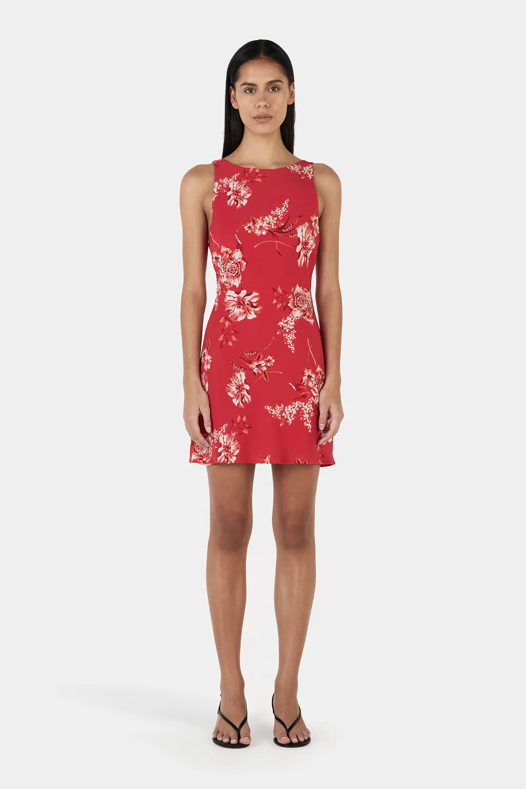 OWNLEY Tori Mini Dress | Fire Bloom